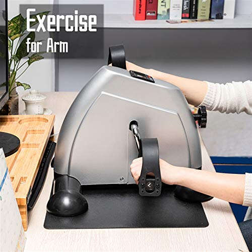 Silver Mini Cycle Exercise Bike with LCD Display U71534