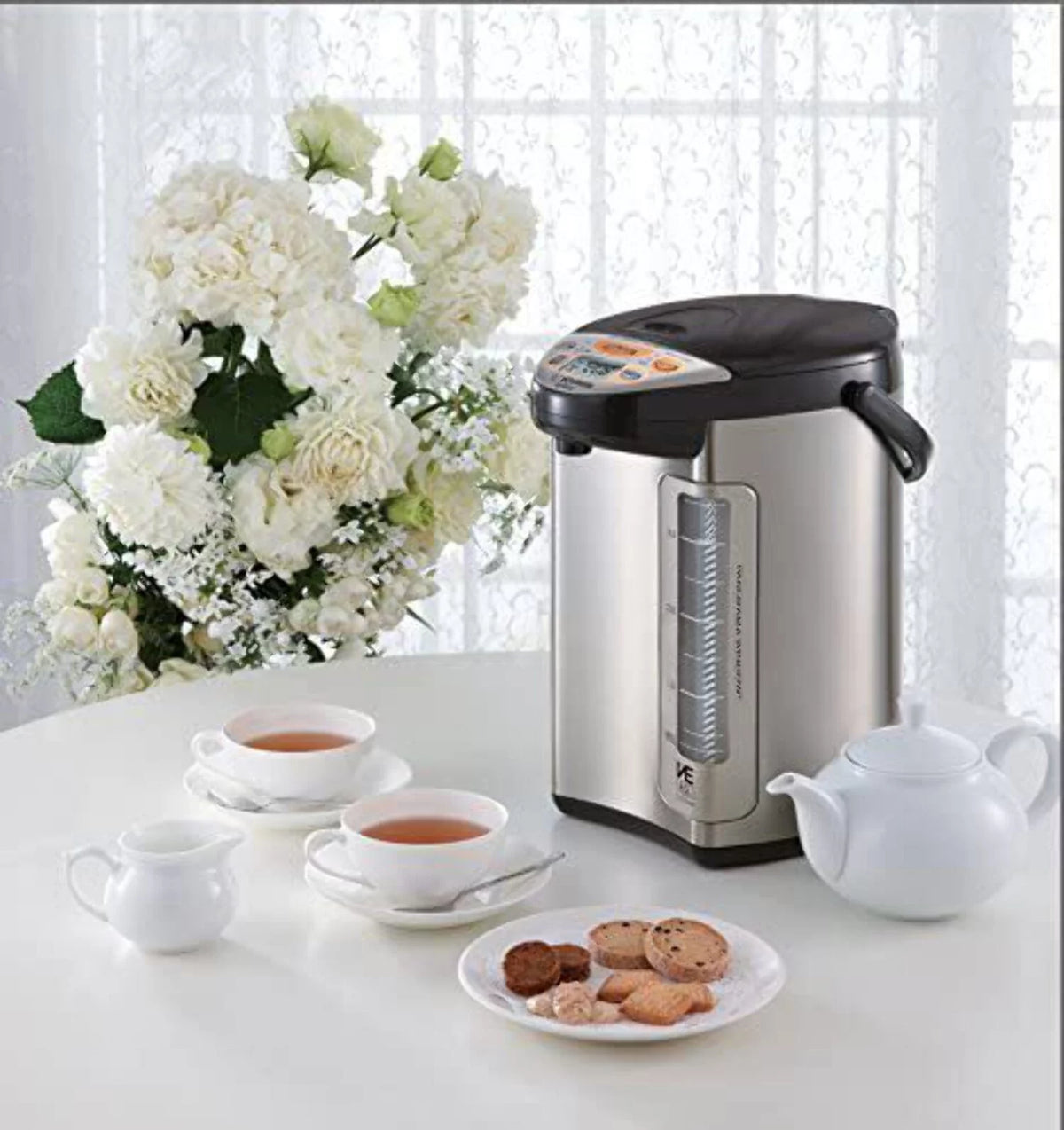 Hybrid Water Boiler And Warmer, 4-Liter, Stainless Dark Brown J424