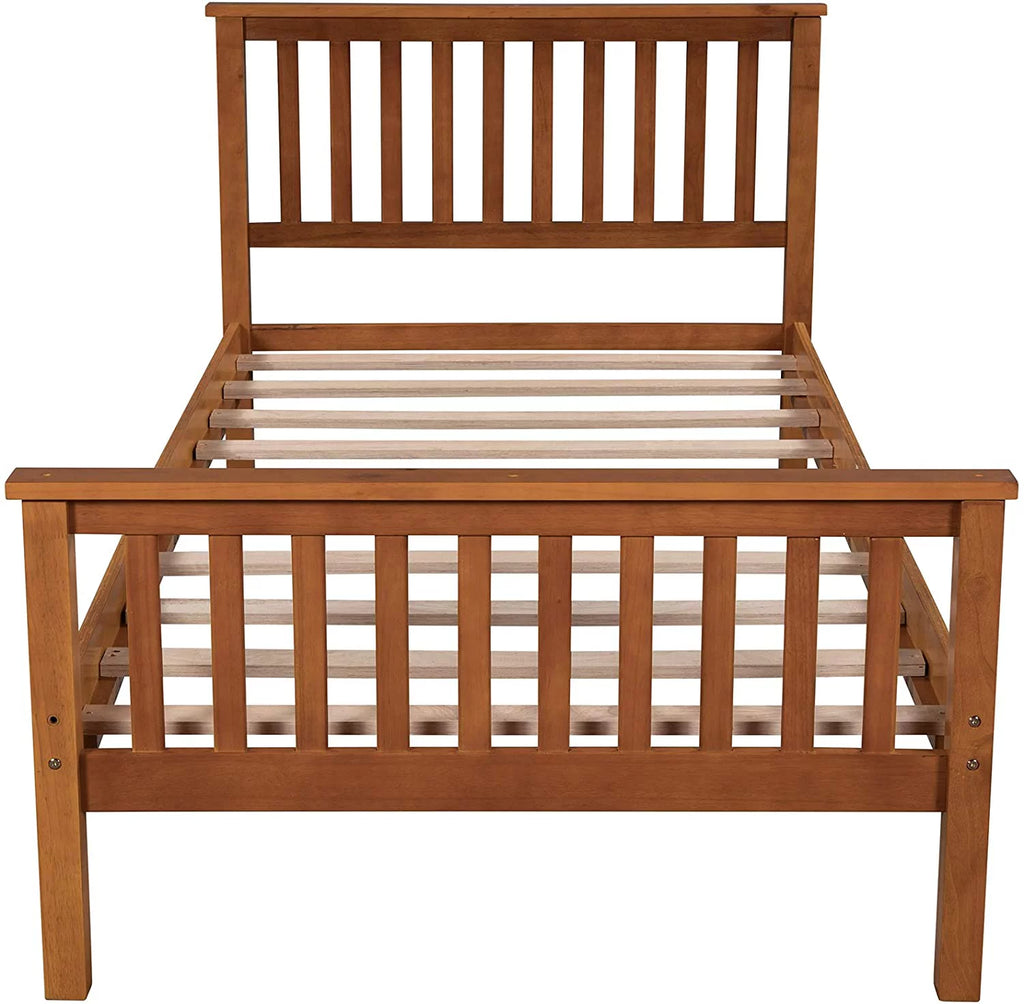 Twin Wood Platform Bed Frame Y584891