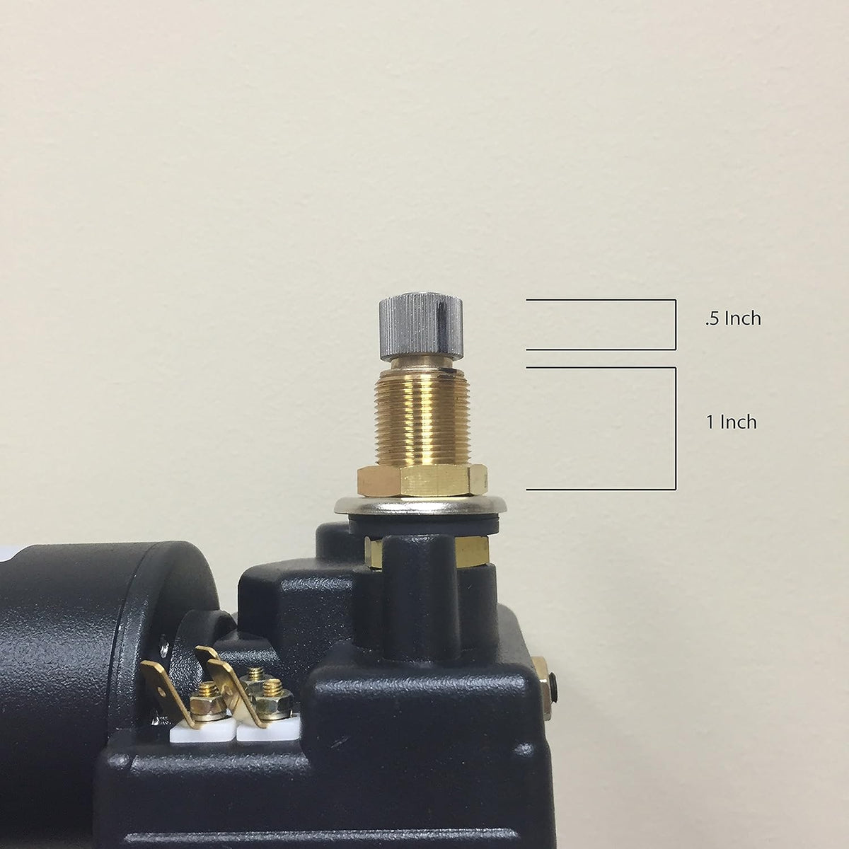 Wiper Motor, 1.5" Shaft, 12V, Two-Speed Switch Installed Q72252
