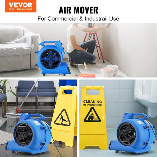 1/2 HP 2600 CFM Portable Floor Blower Fan R330