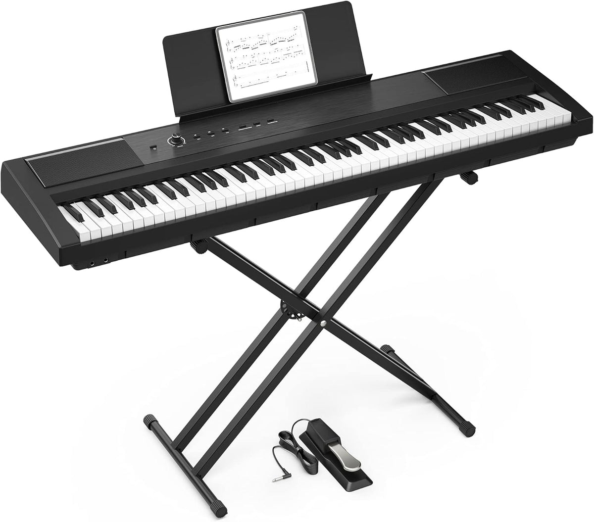 88 Key Semi-Weighted Portable Digital Piano with Sustain Pedal M625
