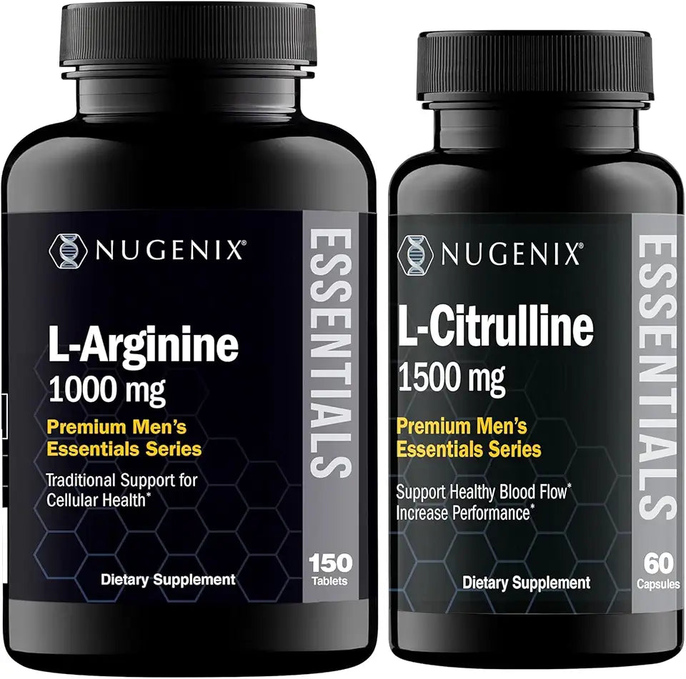 L-citrulina e L-arginina Essentials para homens O752