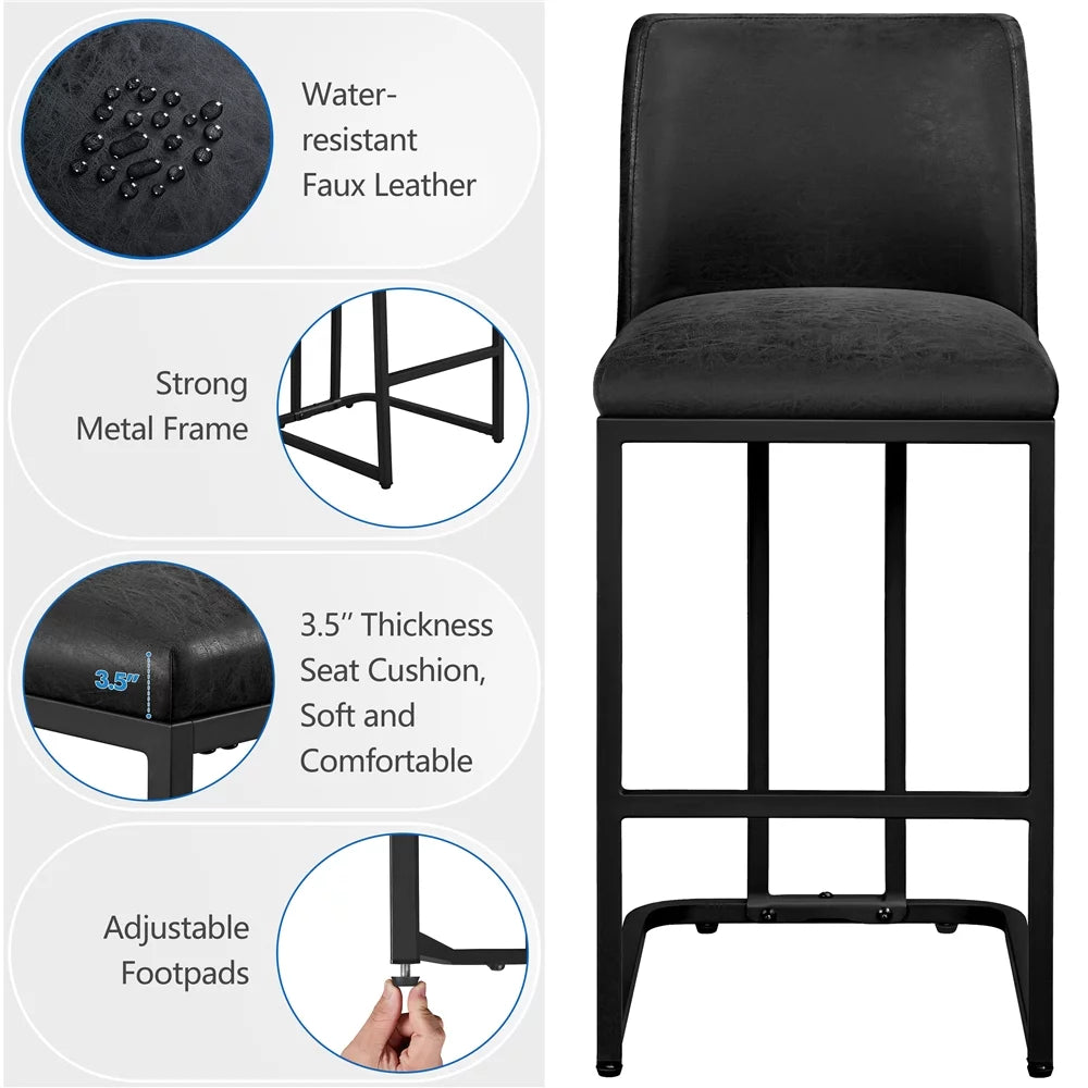 Modern Upholstered Counter Height Bar Stools R8285