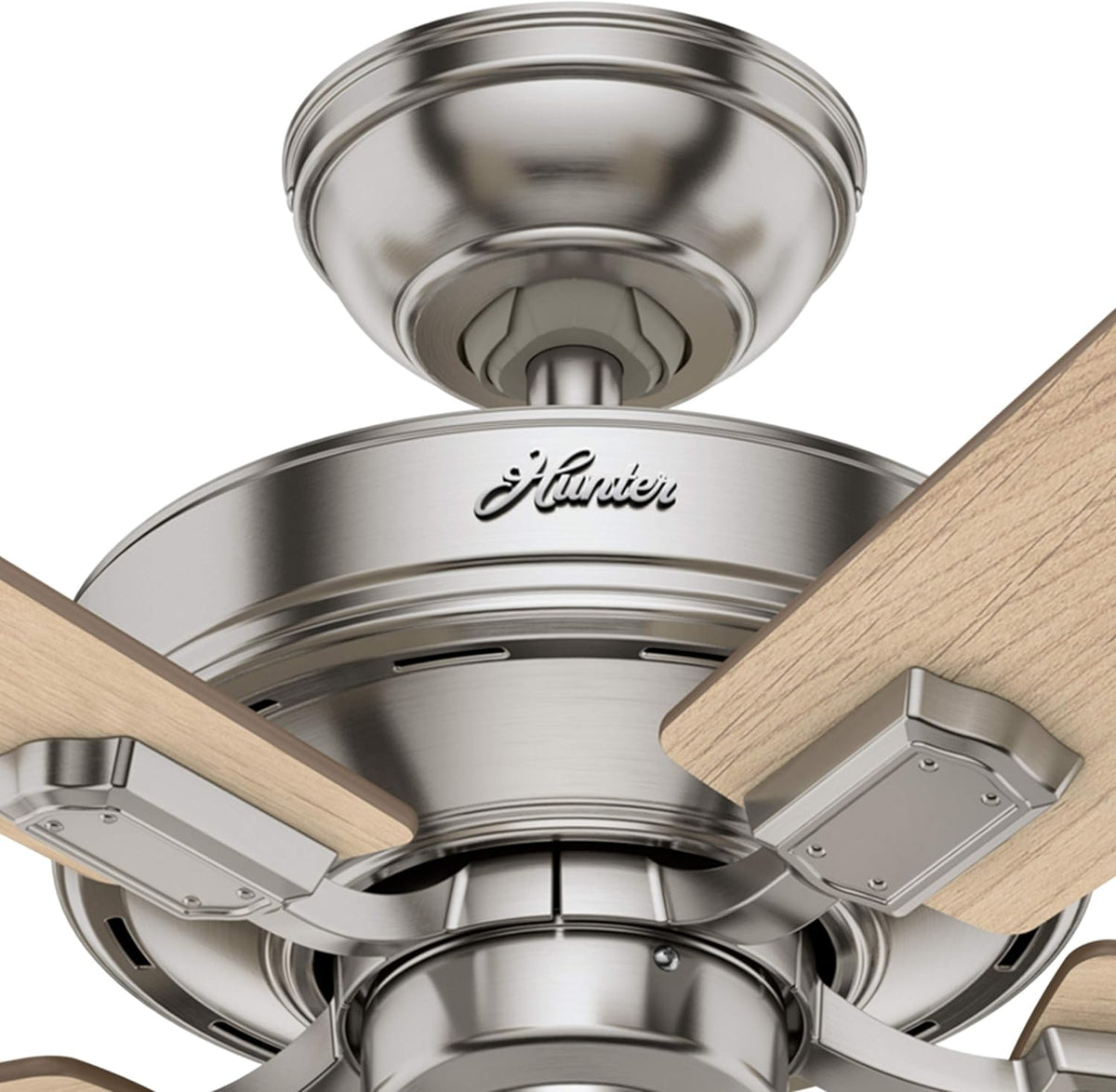 52 inch Brushed Nickel Indoor Ceiling Fan with LED Lights T6307