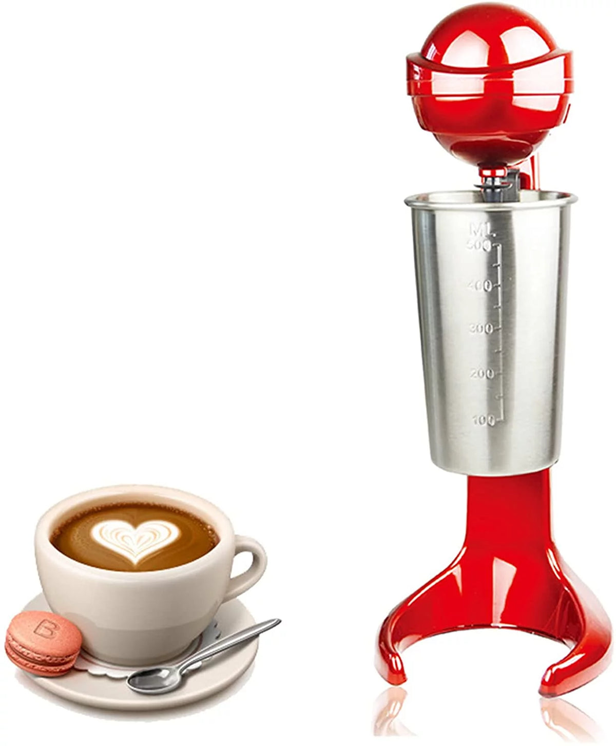 Red Stainless Steel Electric Milkshake Maker U15171