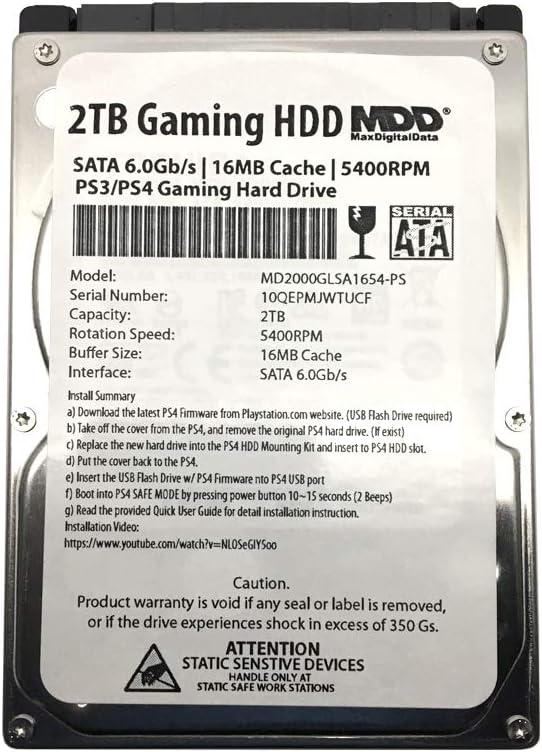2TB 5400RPM 8MB Cache SATA 2.5 Hard Drive Pack of 2 H2688