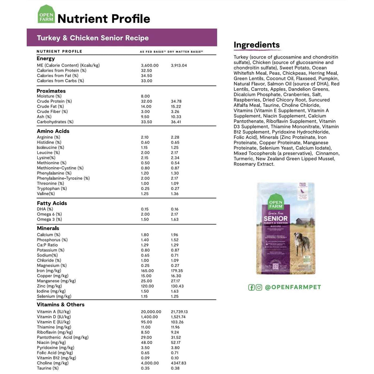 Senior Dry Dog Food L2499