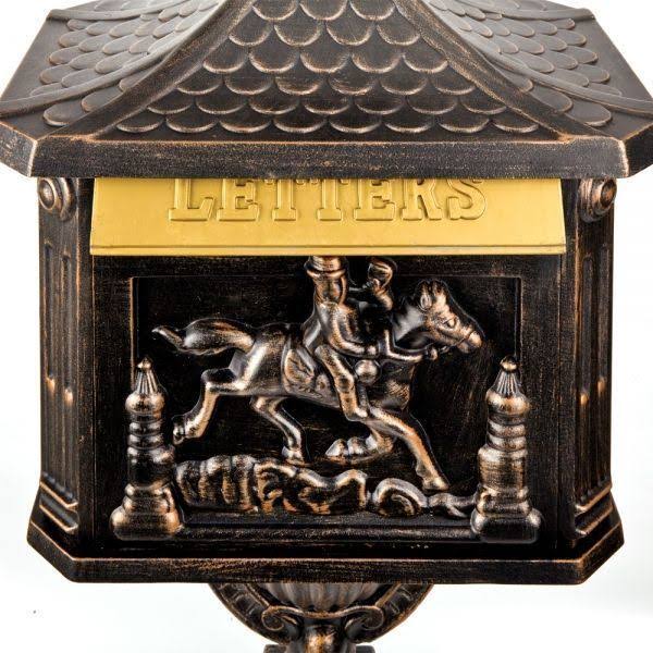 Cast Aluminum Vertical Pedestal Mailbox W807644