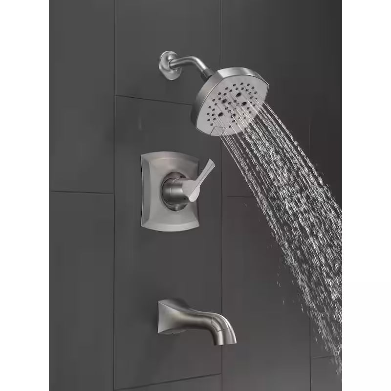 Single-Handle 5-Spray Tub and Shower Faucet Brushed Nickel A6541