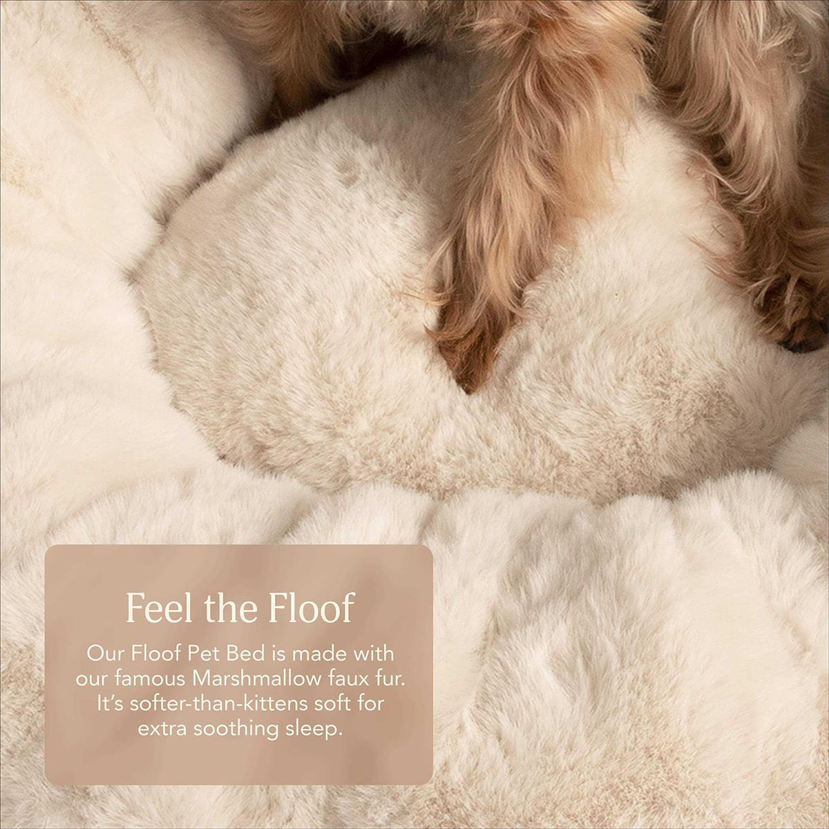 Extra Soft Dog Bed with Removable Faux Fur Cover M163919