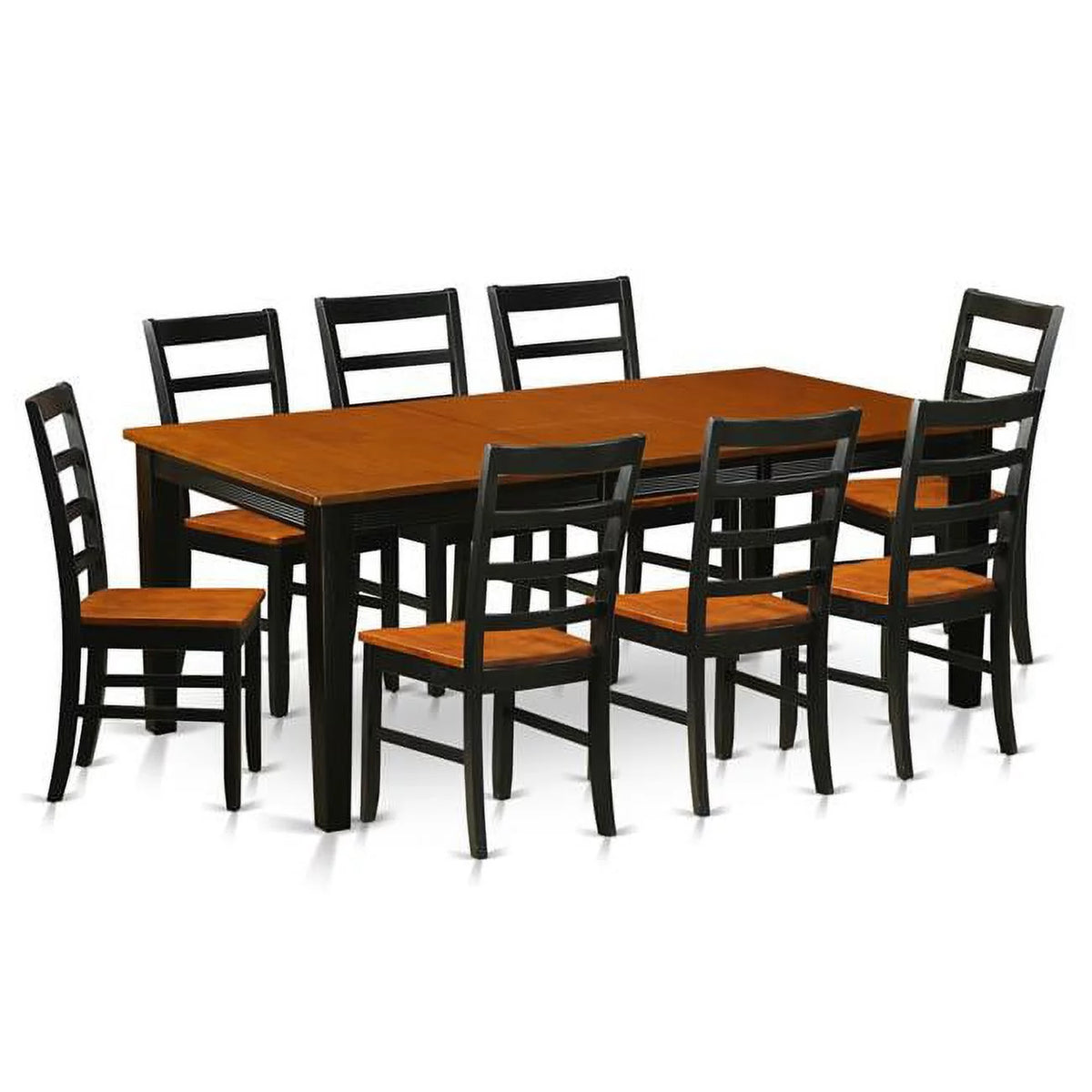 Black Cherry 9 Piece Wood Dining Room Set S593