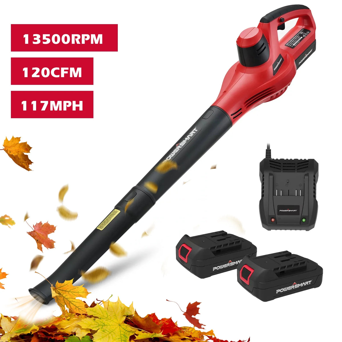 20V Cordless Handheld Leaf Blower with 2.0Ah Batteries and Charger I939