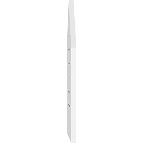 16x22W x 36x22H Peaked Top Surface Mount PVC Gable Vent 9/12 Pitch W80415