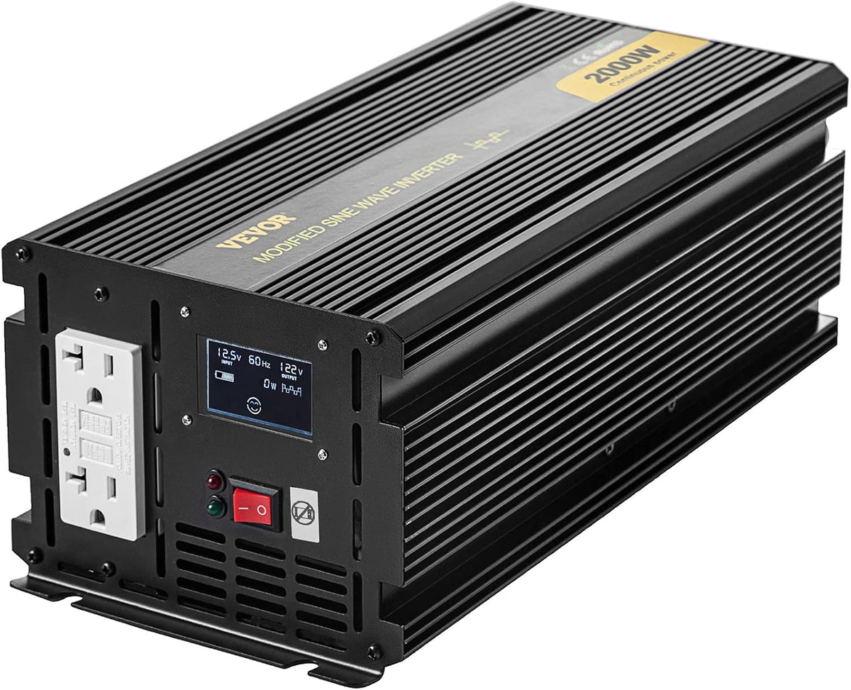 2000W Modified Sine Wave Power Inverter with LCD Display B957