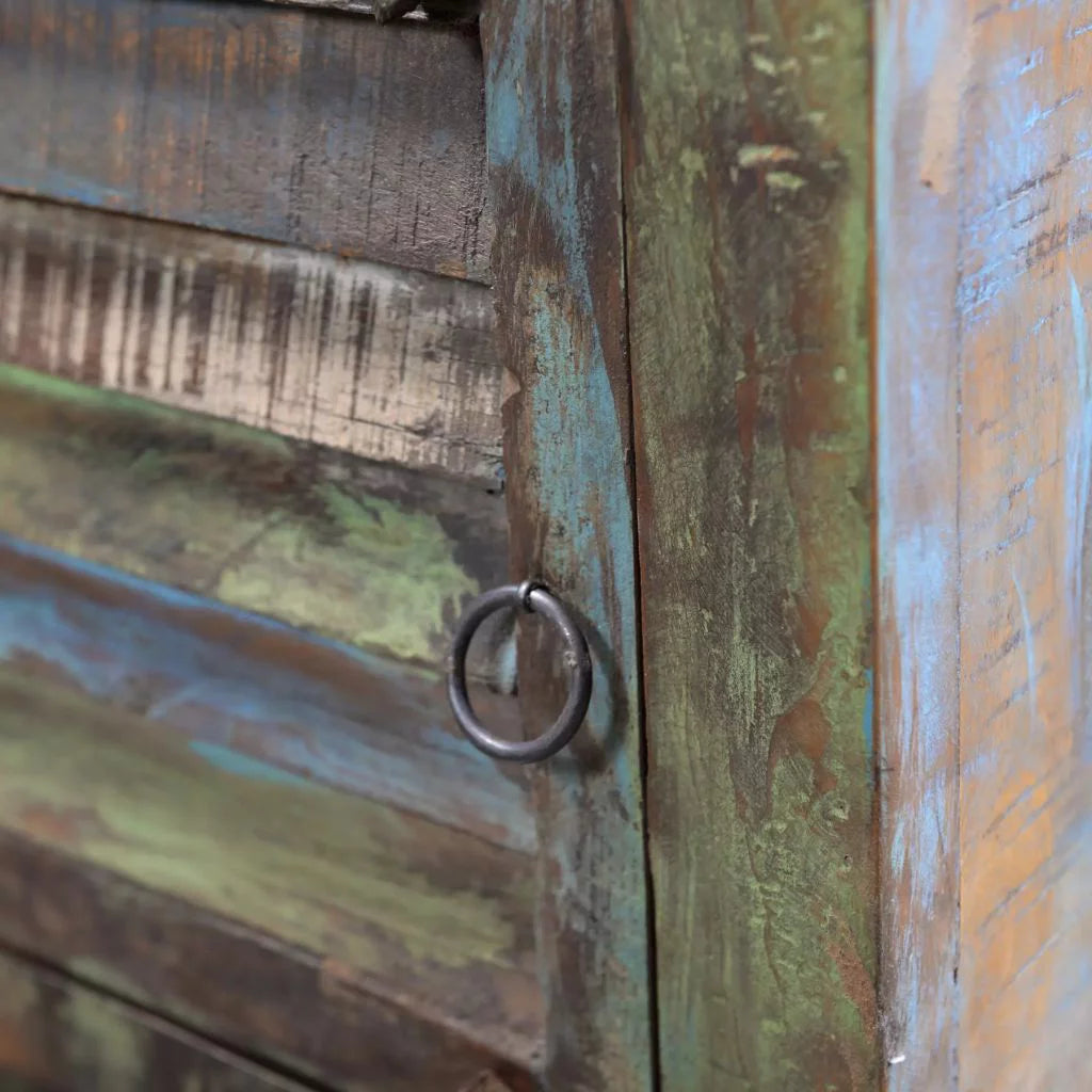 End Table with 1 Drawer 1 Door Reclaimed Wood K56044