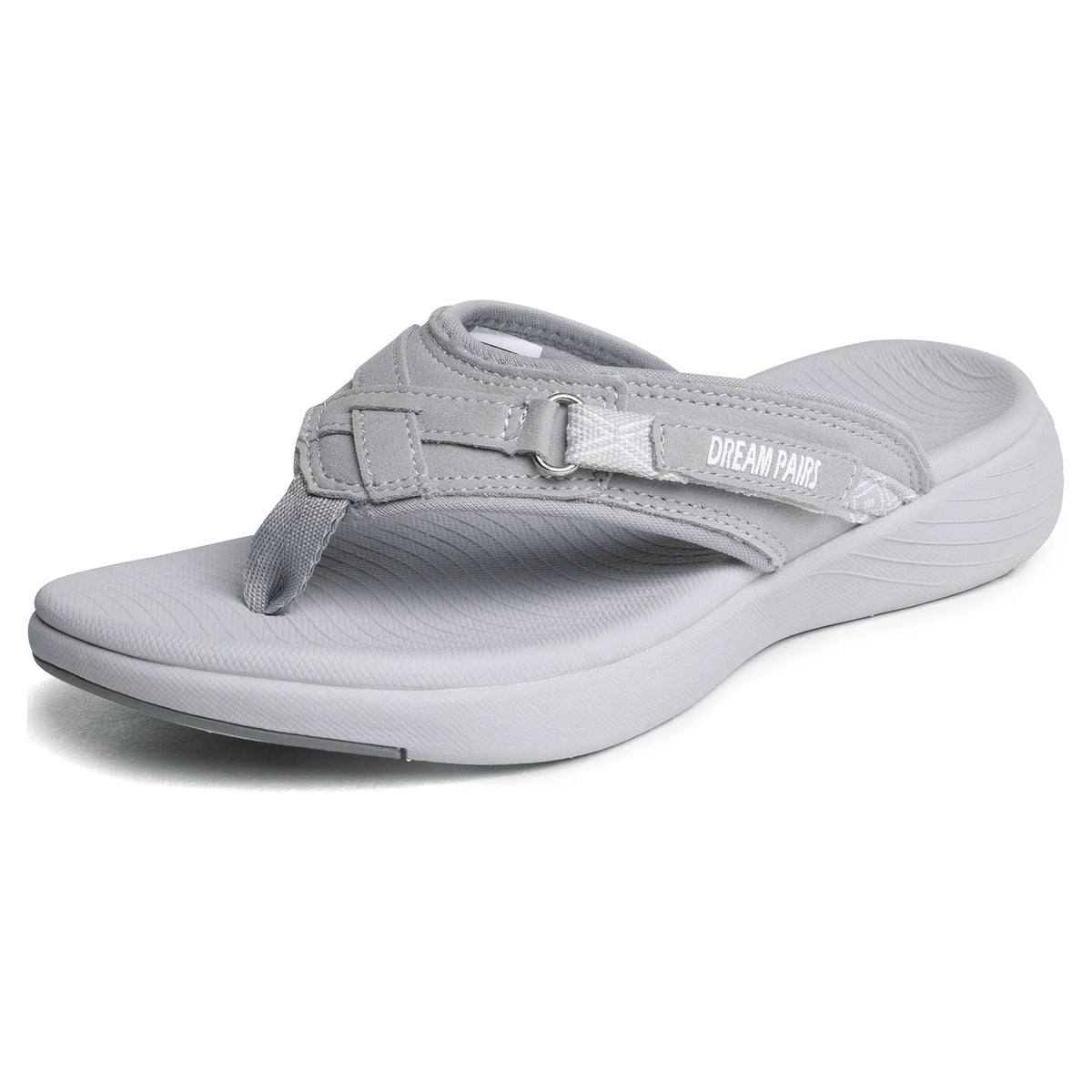 Women's Fashion Flip Flops Thong Sandals Slippers GREY Size 8 O13752