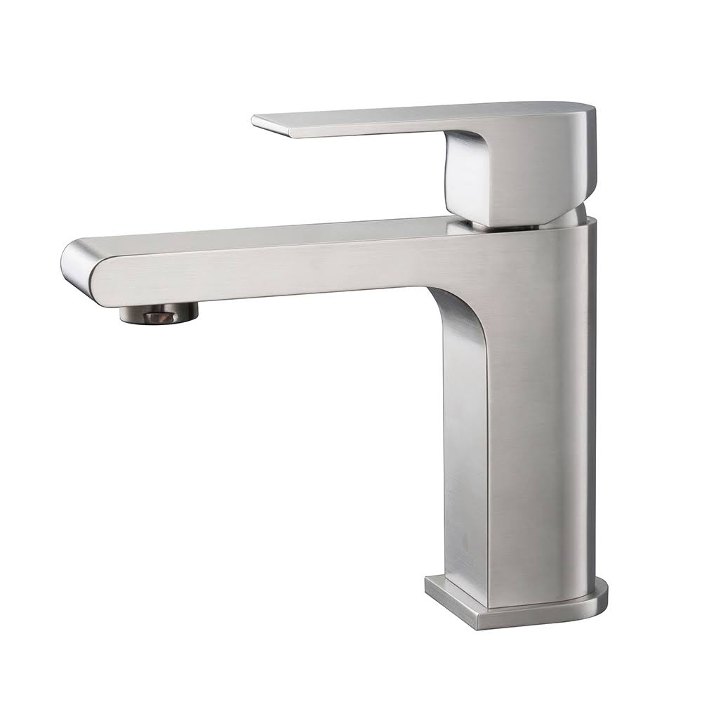 Brushed Nickel Single Hole Mount Bathroom Vanity Faucet T8914