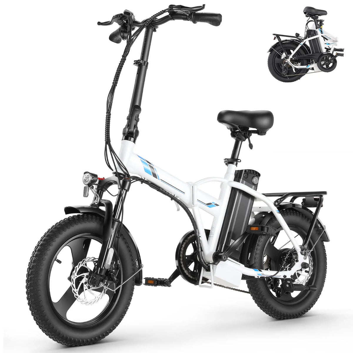 Fat Tire Folding Electric Bike with LCD Display Q972632