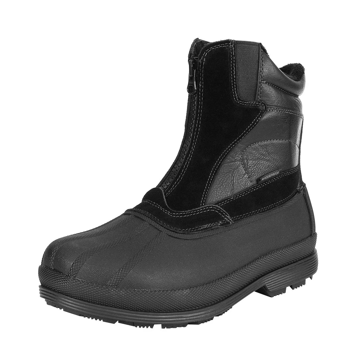 Black Insulated Waterproof Snow Boots I2526