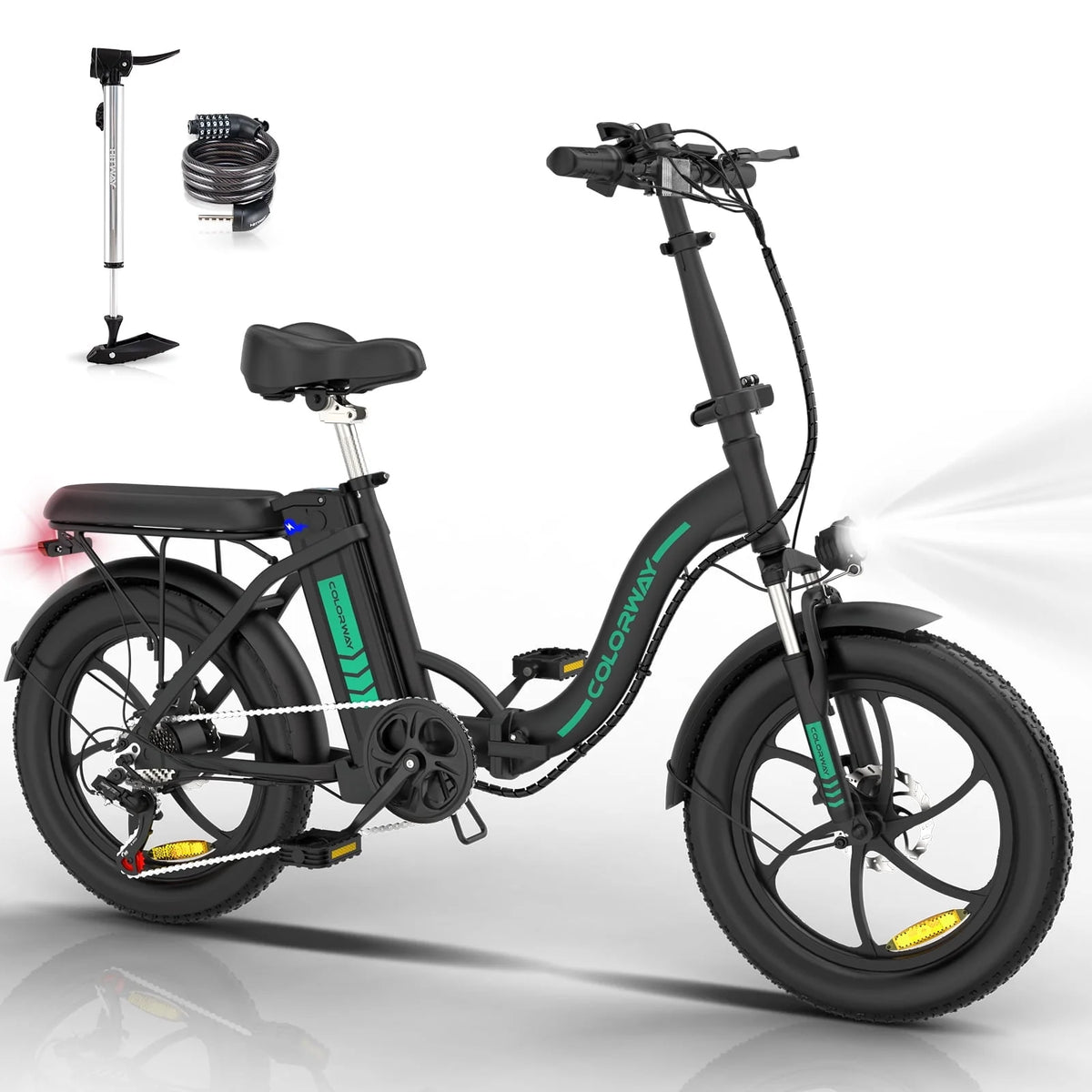 500W Fat Tire Electric Bike 11.2Ah 36V Q9287
