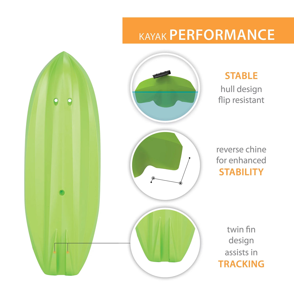 Youth Kayak with Paddle T62111