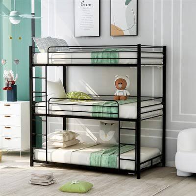 Black Triple Bunk Bed B940490