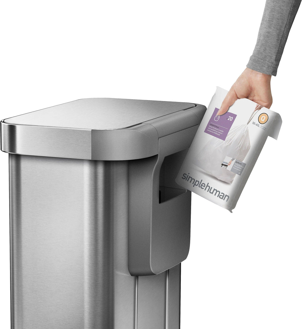 55-Liter Rectangular Step Trash Can with Liner Pocket N478420