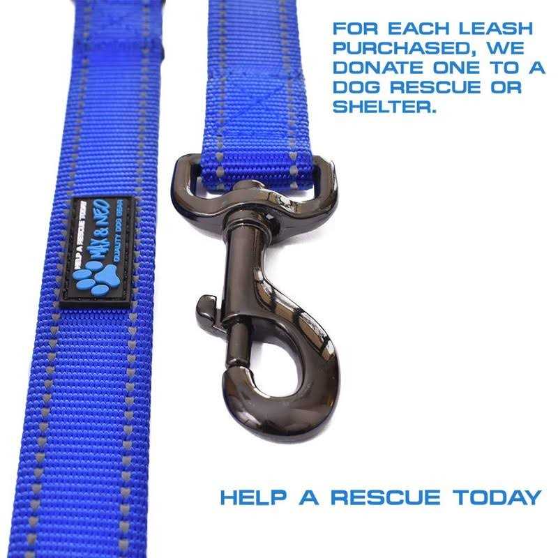Double Handle Reflective Dog Leash K5631