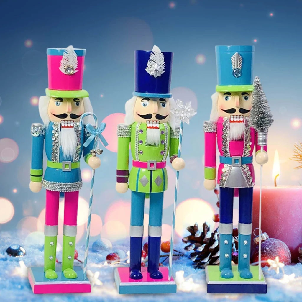 15 Inch Colorful Wooden Nutcracker Soldier Doll Figurine L702296