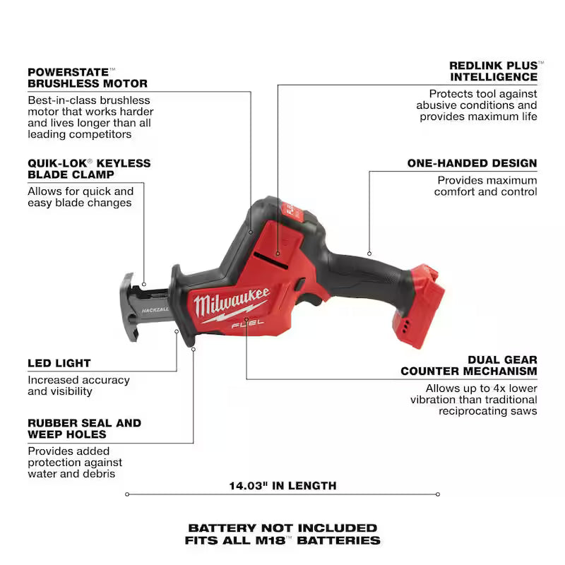 18V Lithium-Ion Brushless Cordless Deep Cut Band Saw with Reciprocating Saw N3045