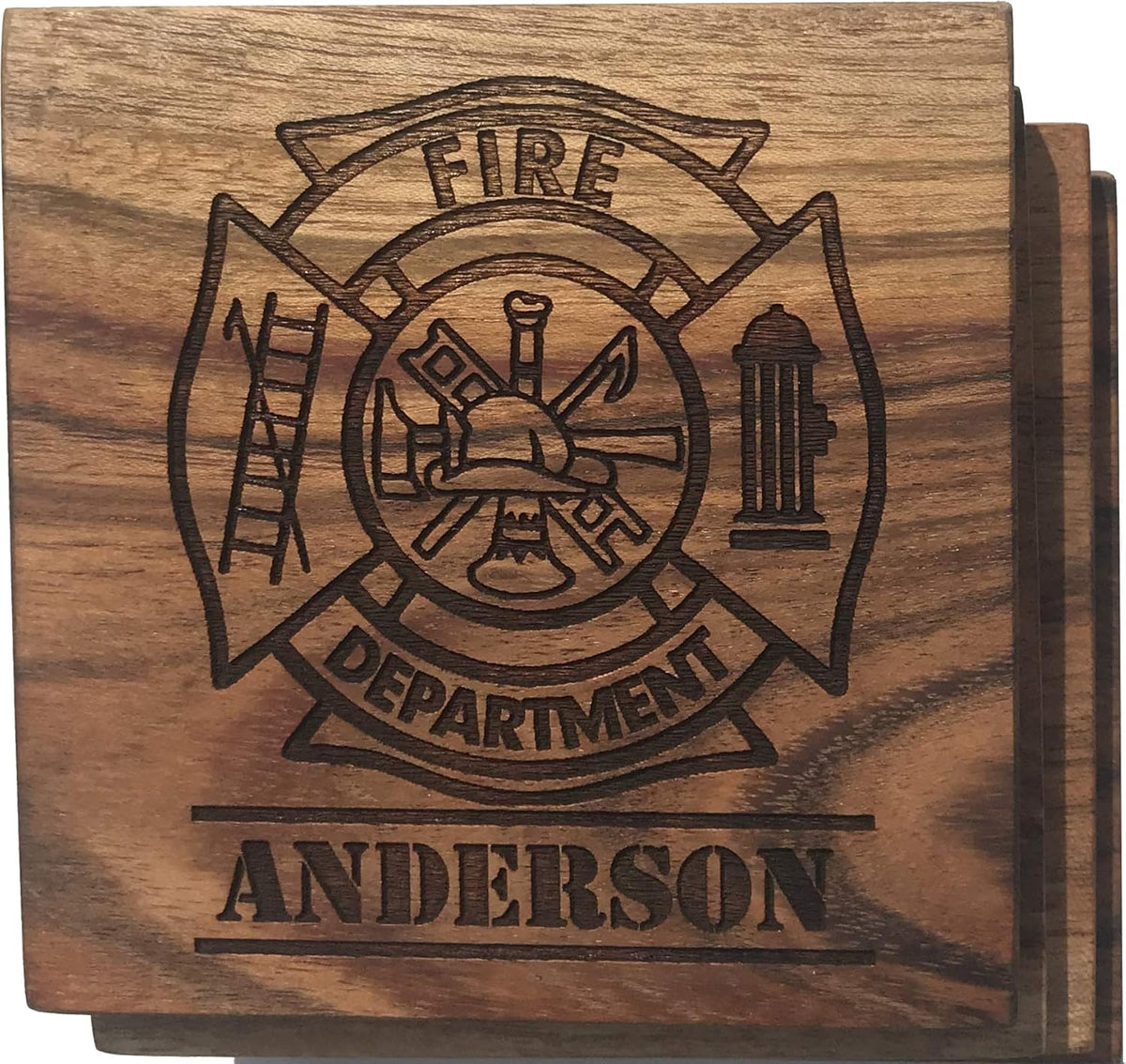 Set of 4 Acacia Coasters L8361