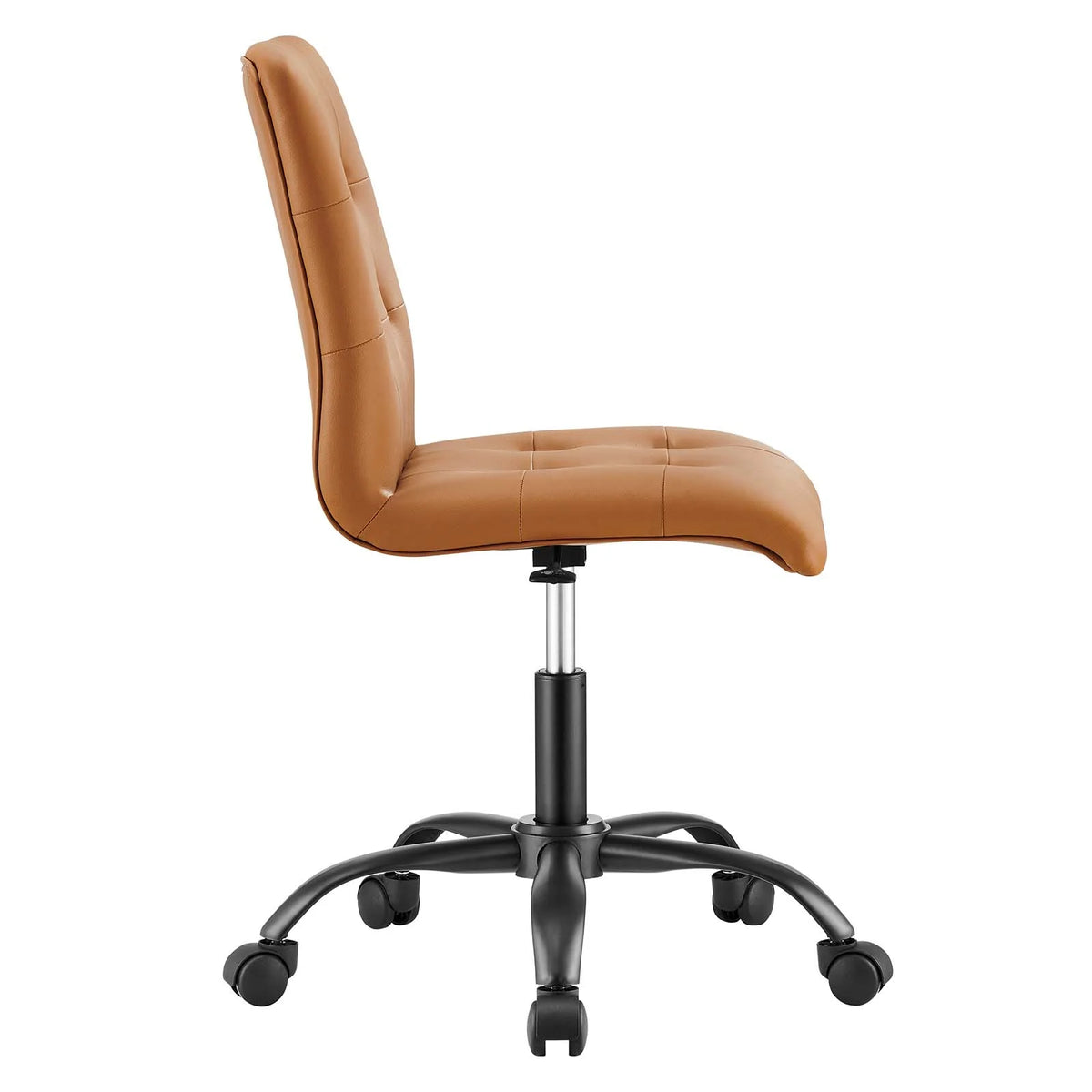 Black Tan Armless Office Chair V312