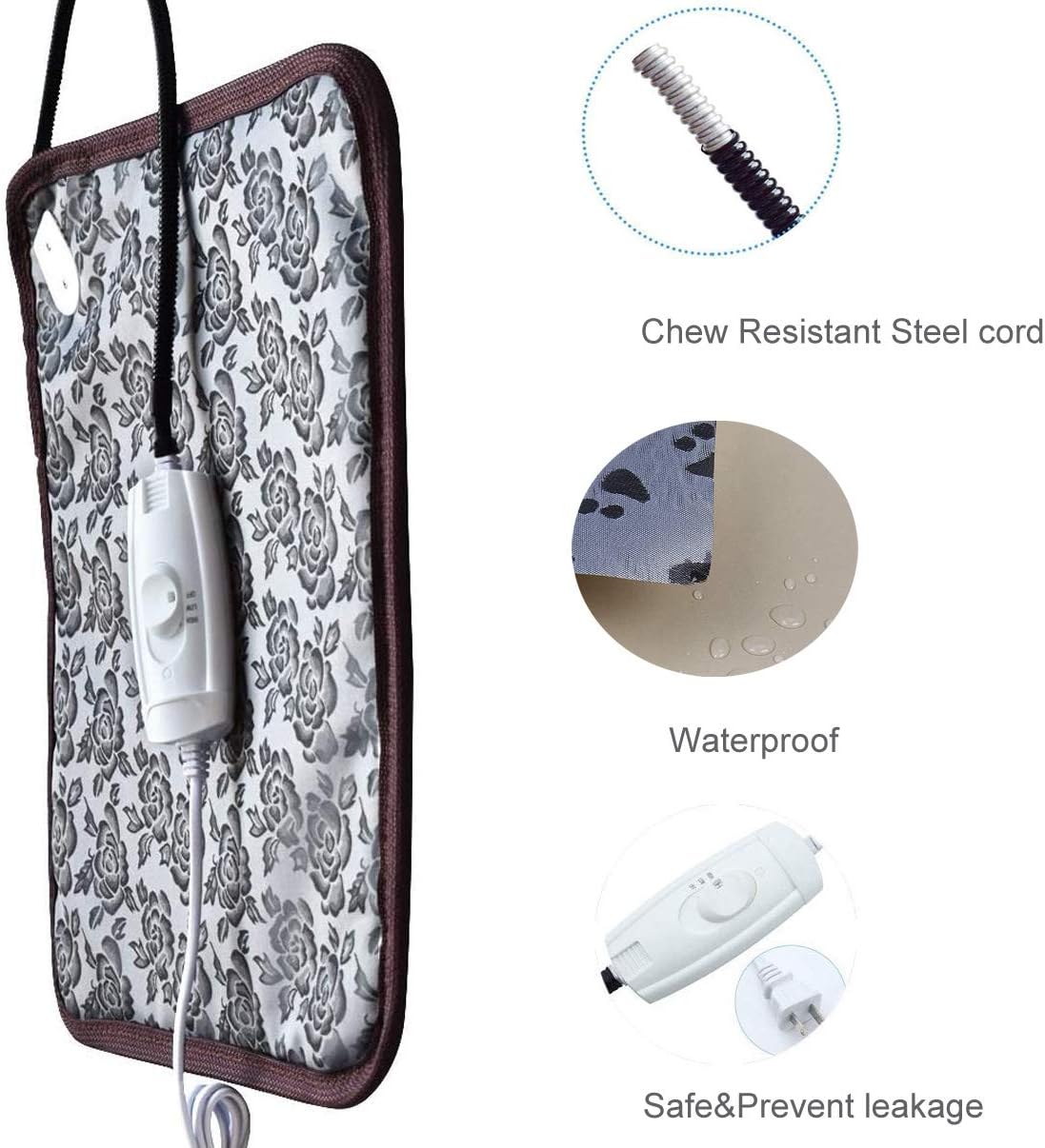 Pack of 2 Waterproof Electric Pet Heating Pad 34x21 S995