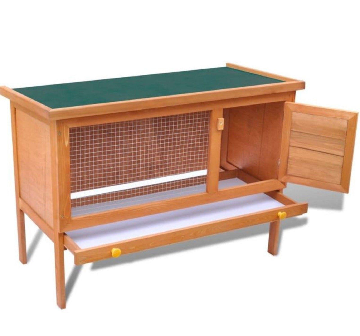 Wooden Rabbit Hutch Small Animal Cage F8996
