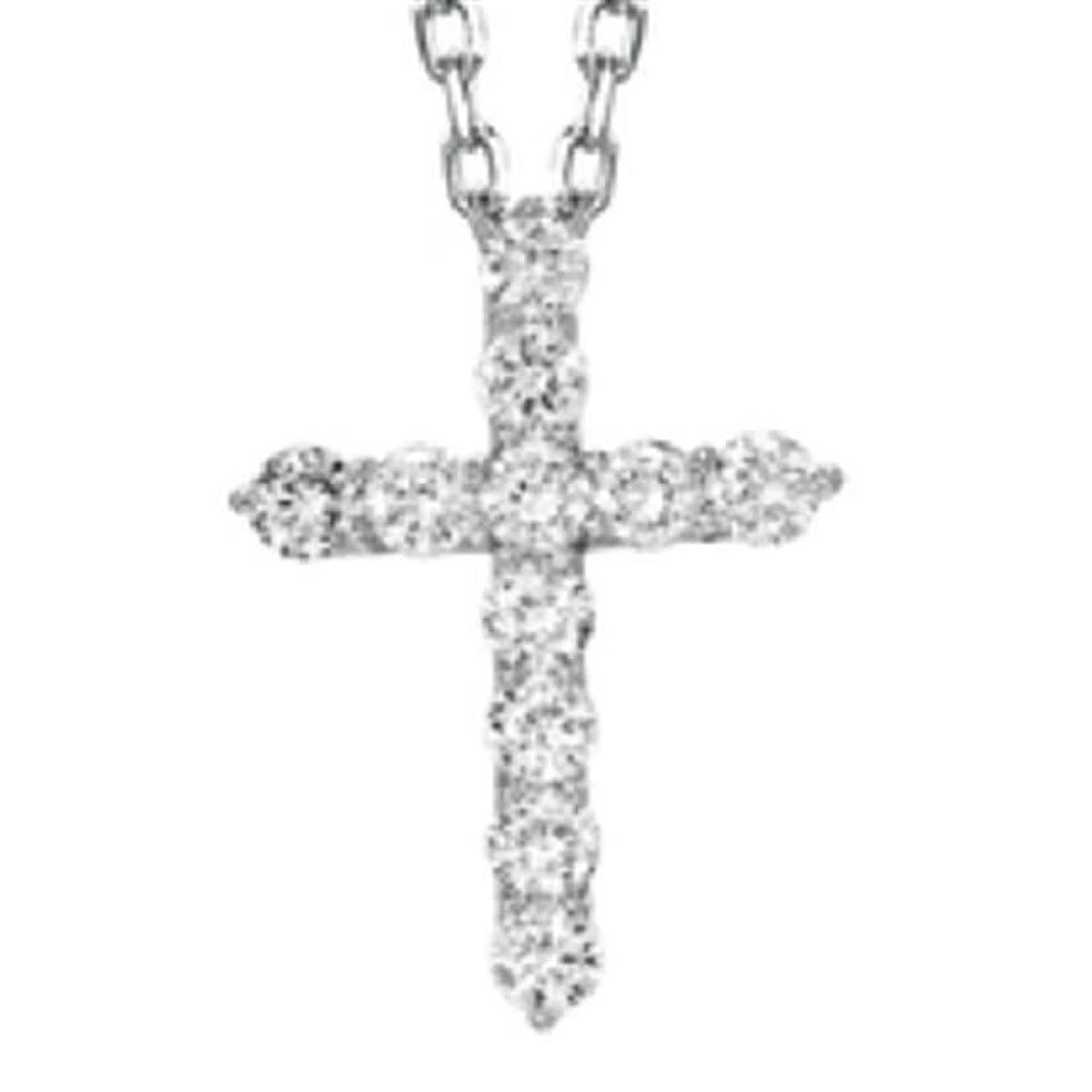 Classic Diamond Cross Pendant V633