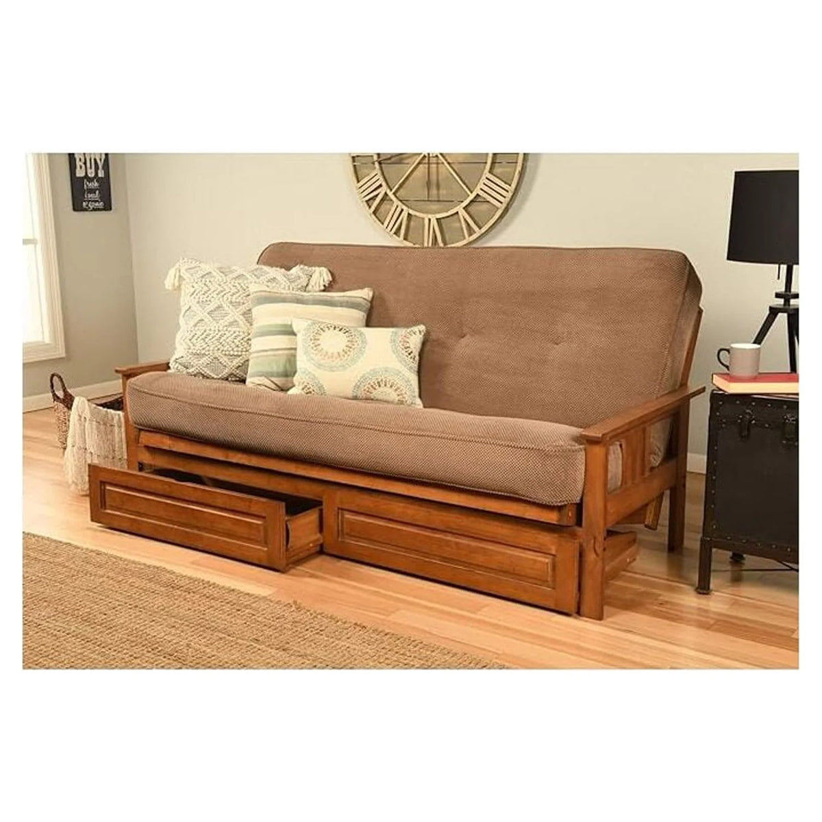 Full Futon Frame with Storage Drawers C700