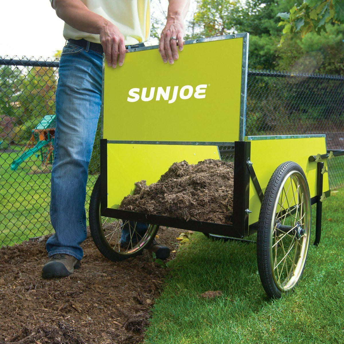 7 Cubic Foot Heavy Duty Garden & Utility Cart X389645