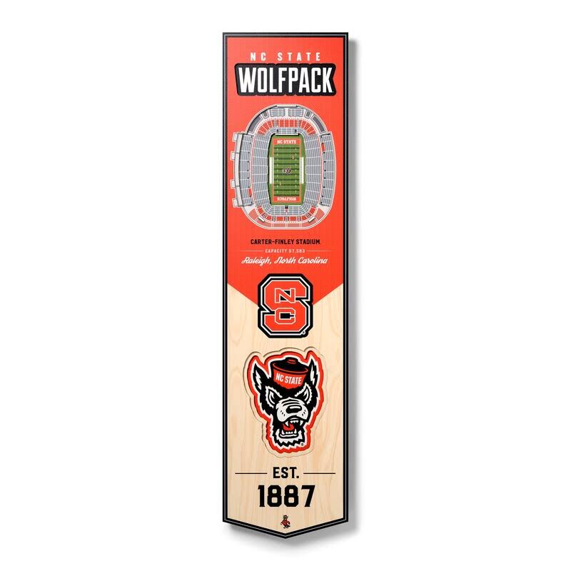 NC State Wolfpack 3-D Banner W1994