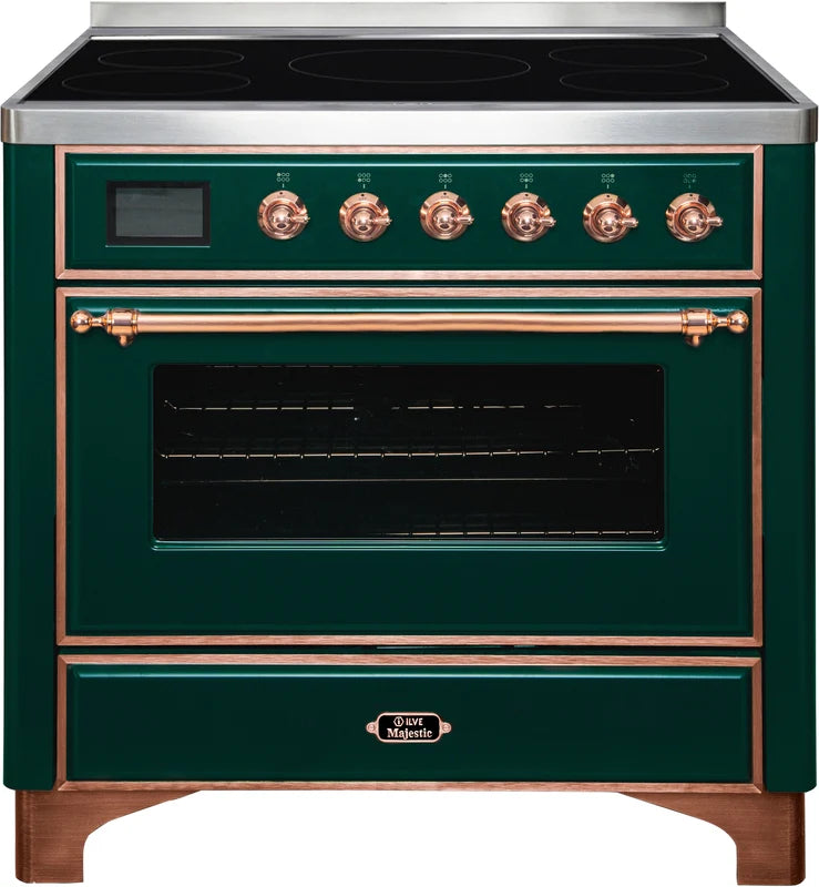 36 Induction Range with Electric Oven in Emerald Green S5367