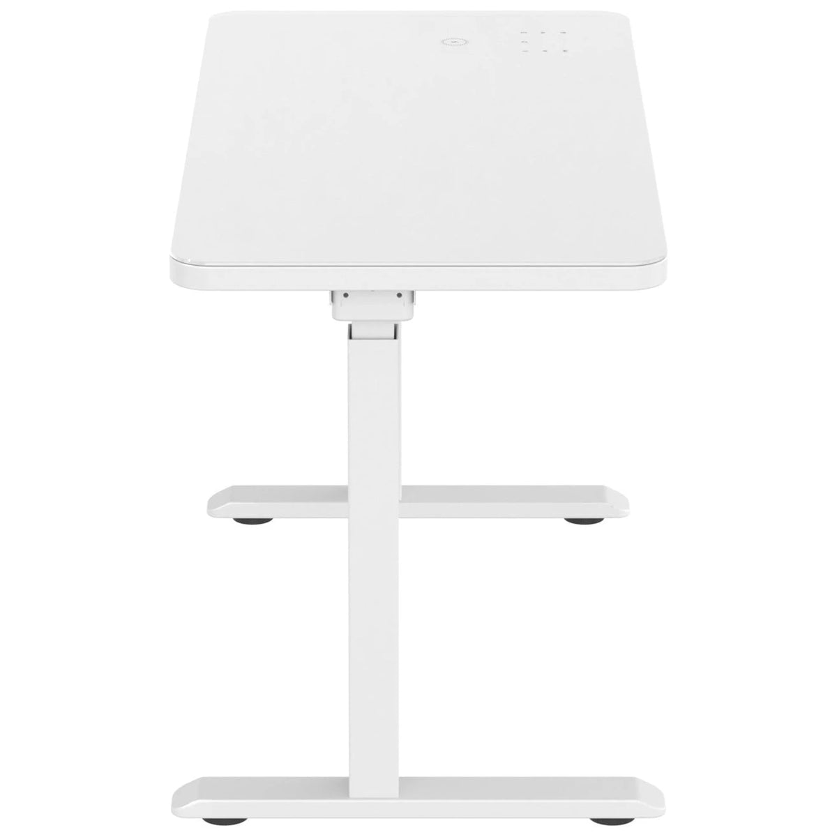 White Glass Tabletop Standing Desk V33496