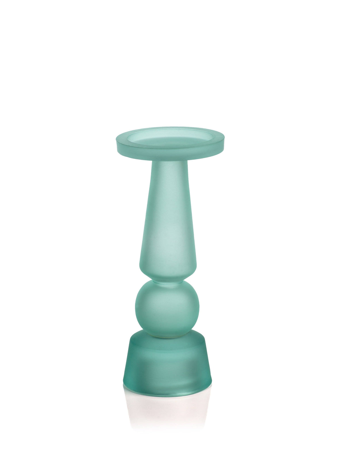 Matte Frosted Glass Pillar Candle Holder H18010