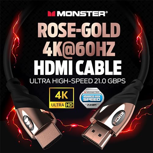 Rose Gold 4K Ultra HD HDMI Cable 6 FT S2771