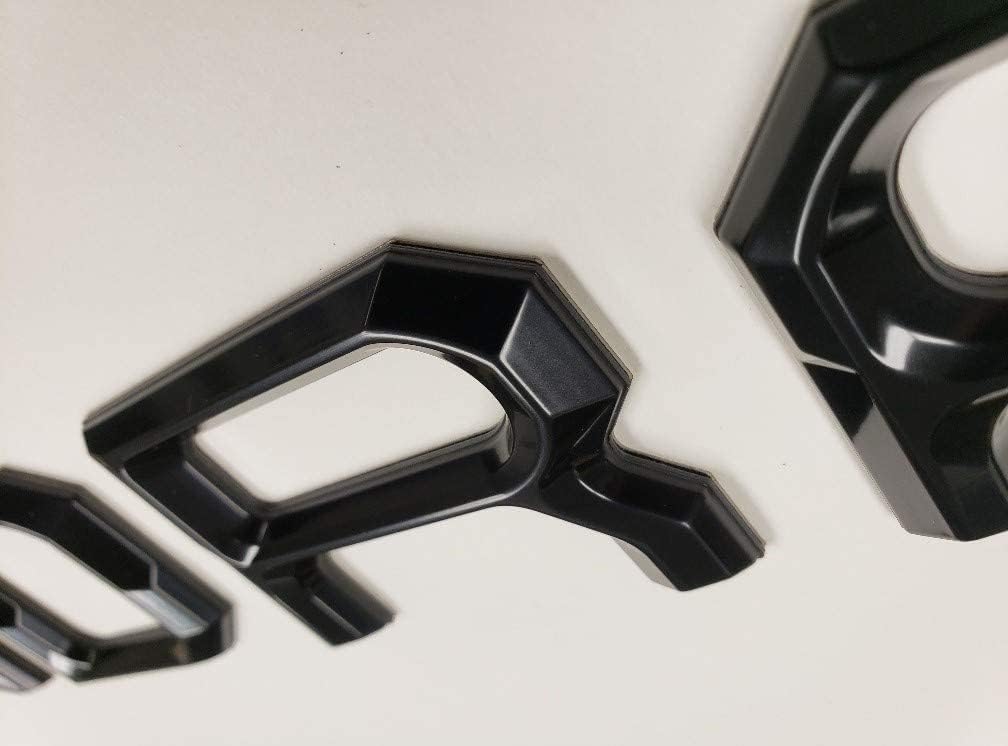 Matte Black Tailgate Insert Letters Pack of 2 W857
