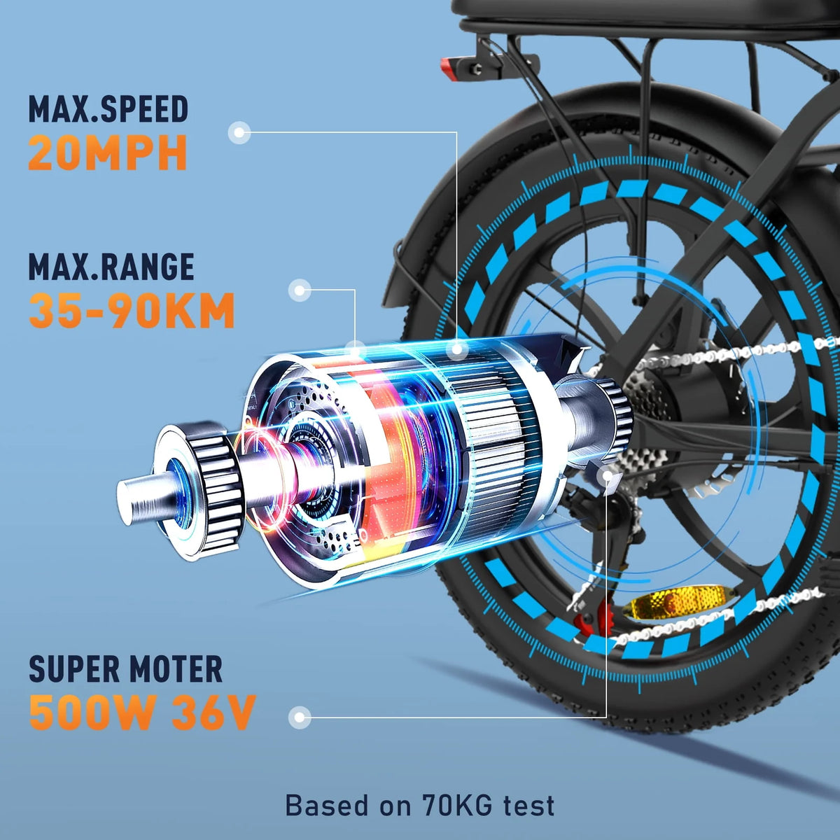 500W Fat Tire Electric Bike 11.2Ah 36V Q9287