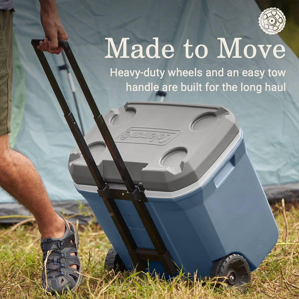 60QT Wheeled Hard Chest Cooler V3272