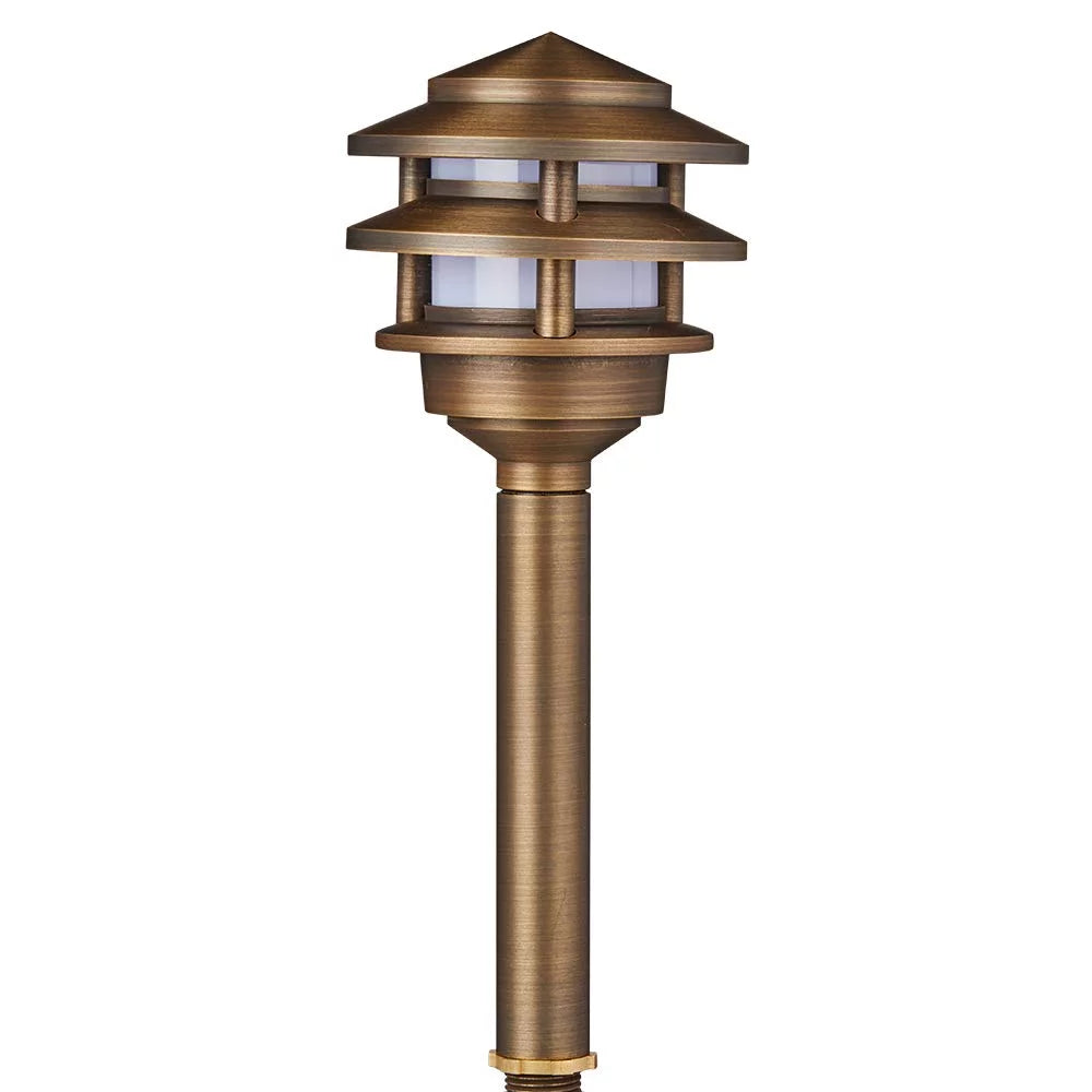 3-Tier Brass Path Light L678