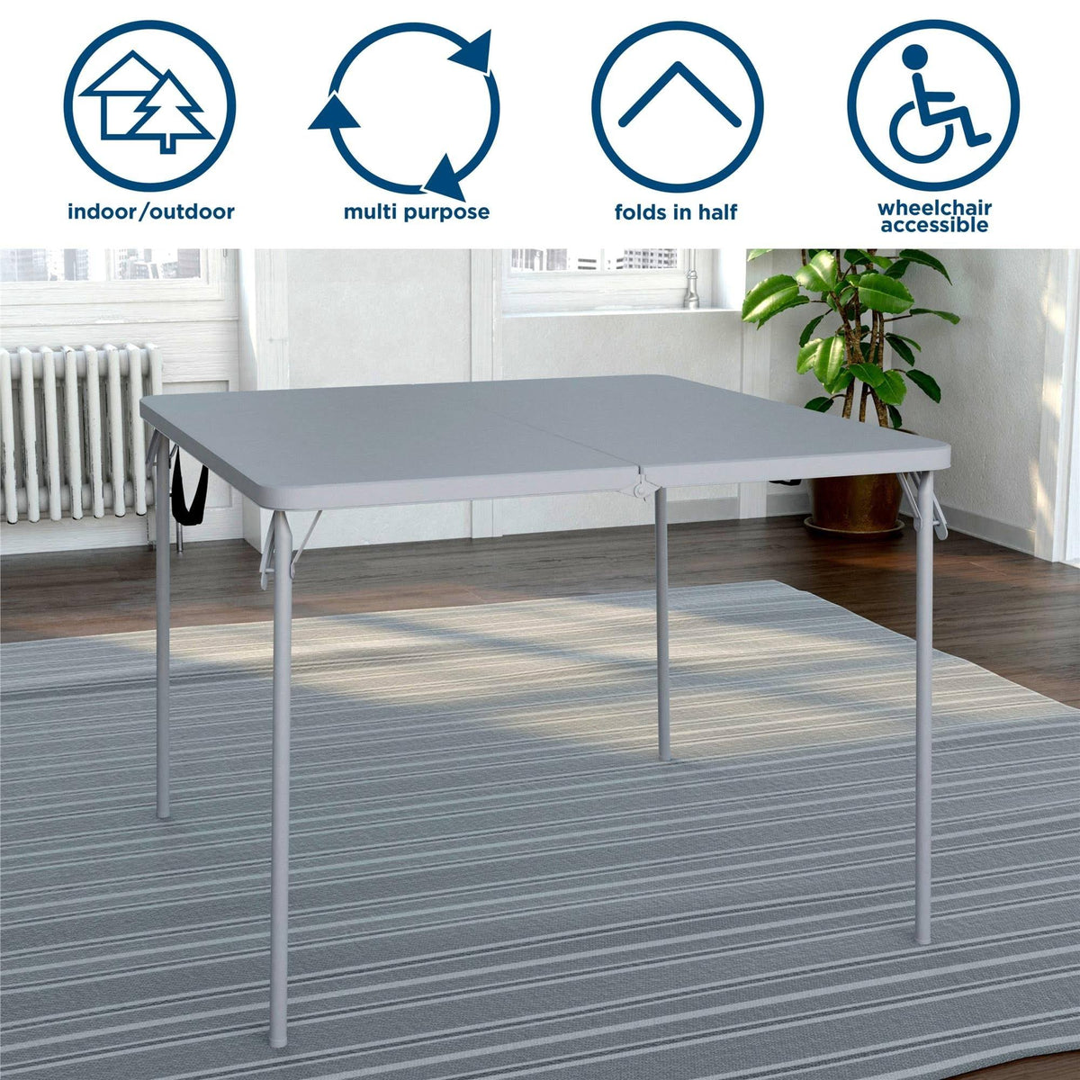 XL Fold-in-Half Card Table W981698