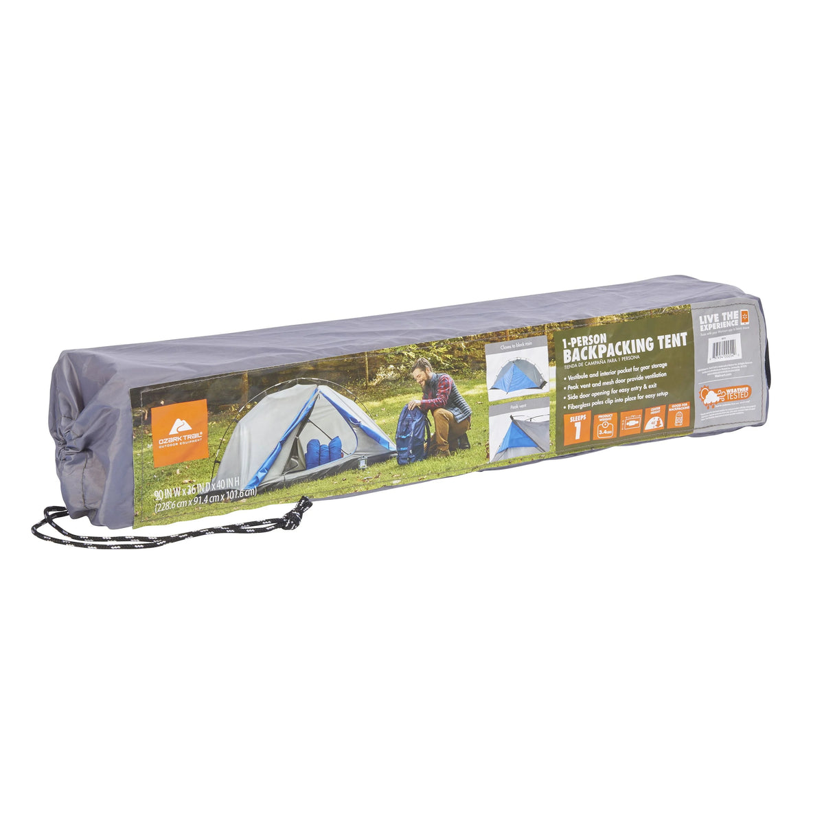 1-Person Backpacking Tent with Vestibule T152202