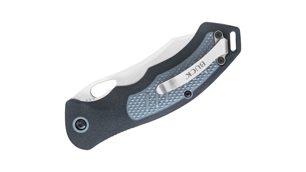 Exert liner-lock folding knife with pocket clip B708